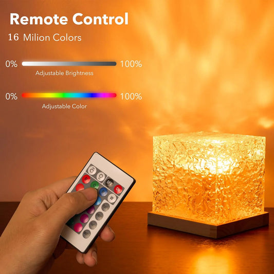 Ripple Wave LED Table Lamp ( With Remote )