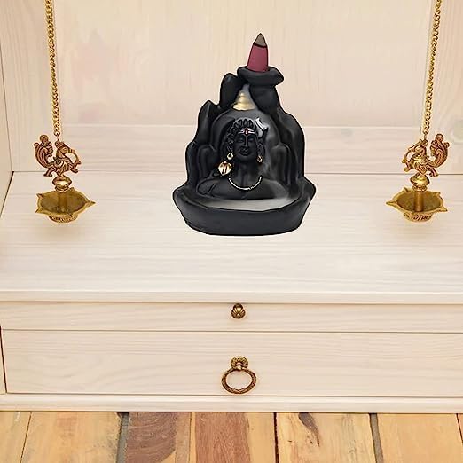 Adiyogi Incense Burner Stand with Free 10 Pcs Cone/Dhoop