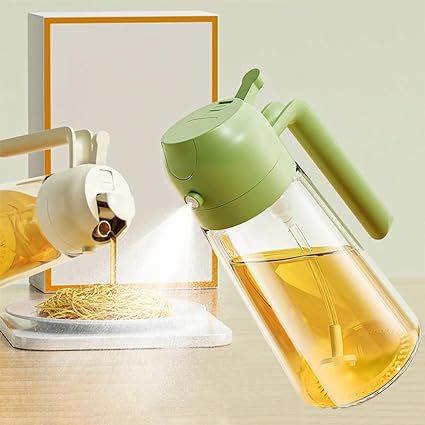 2 in 1 Oil Sprayer and Bottle for Kitchen | 500 Ml