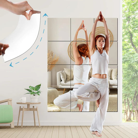 Flexible Adhesive Square Wall Mirror