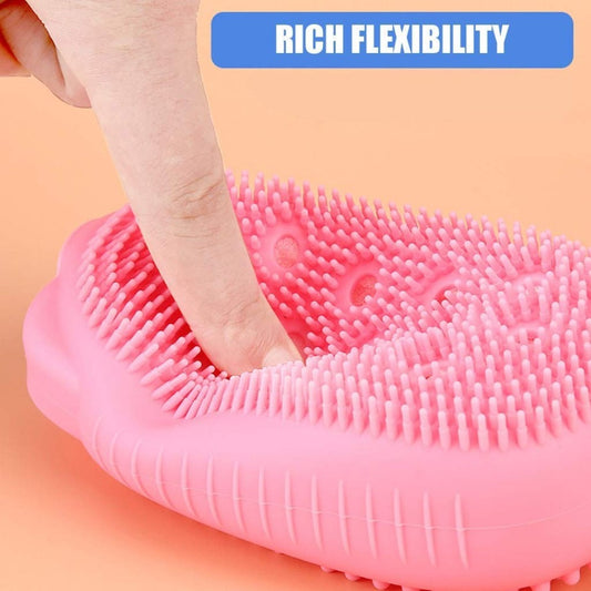 Silicone Exfoliating Massage Face Cleaning,Loofah Bubble Bath Scrubbing Brush