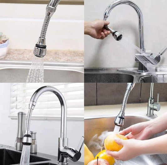 360 Rotation Tap Shower 2 Mode, Metal Hose Kitchen Sink Faucet Extender