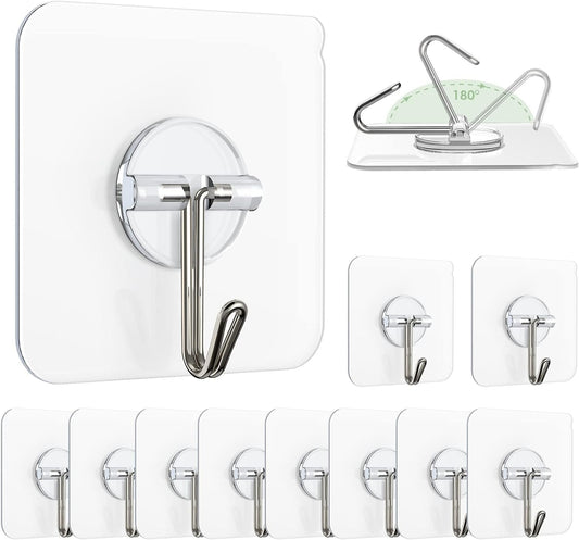 Stainless Steel Wall Hanging Hooks [PACK OF 6]