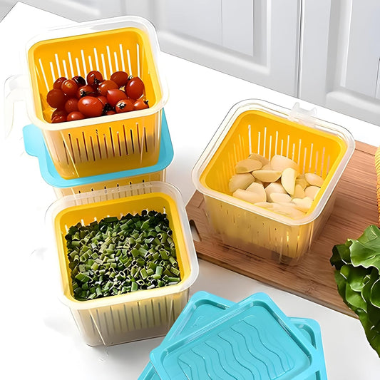 Fridge Organizer storage box with Handle(Set of 4)