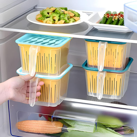 Fridge Organizer storage box with Handle(Set of 4)