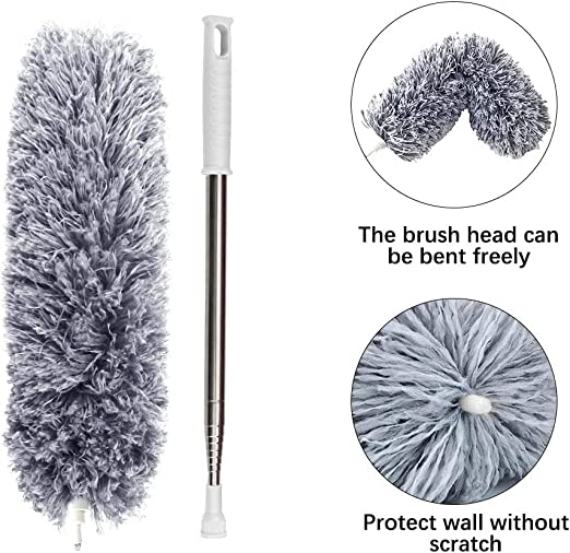 Flexible Duster Mop With Long Rod 