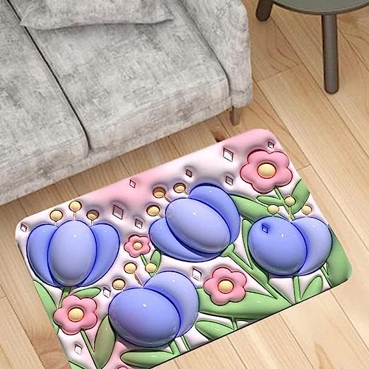 3D Unique Bathroom Mat [ PACK OF 1 ]